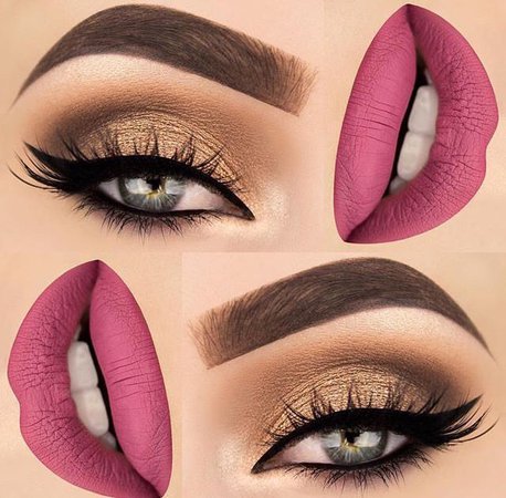 Pink makeup