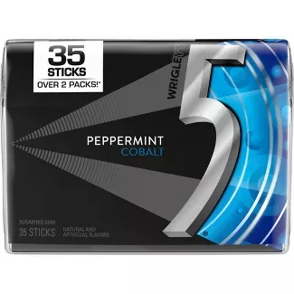 Wrigley's 5 Peppermint Cobalt Sugarfree Gum - 35ct : Target