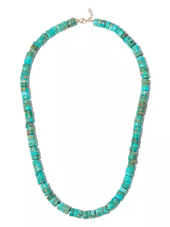 JIA JIA 14kt Yellow Gold Turquoise Beaded Necklace