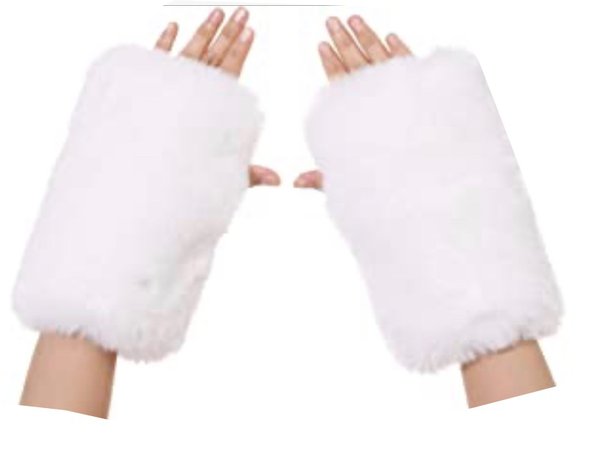 fluffy gloves