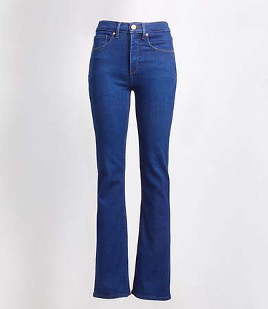 Curvy High Rise Slim Flare Jeans in Bright Rinse Wash