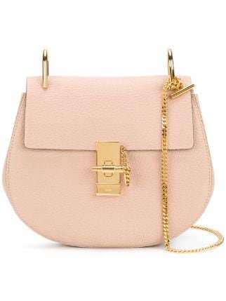 Pink Chloé Drew Shoulder Bag | Farfetch.com