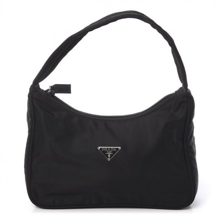 PRADA Tessuto Nylon Sport Shoulder Bag Black 607069