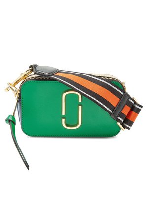 Marc Jacobs - Snapshot Leather Shoulder Bag - green