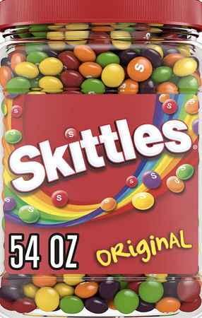 skittles in a big box