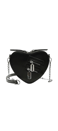 GothBB | Heart Shaped Zipper Bag