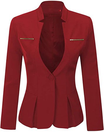 Amazon.com: Women's 2 Piece Business Skirt Suit Set Office Lady Slim Fit Blazer and Skirt: Clothing
