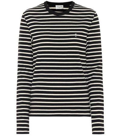 Saint Laurent - Striped cotton top | Mytheresa