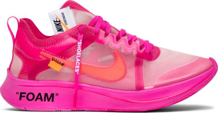 OFF-WHITE x Zoom Fly SP 'Tulip Pink' - Nike - AJ4588 600 | GOAT