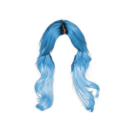 blue doll hair png