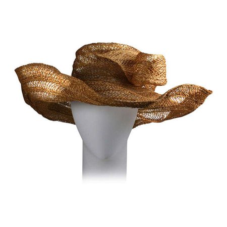 Massive Editorial Straw Sun Hat For Sale at 1stDibs | massive sun hat, massive hat