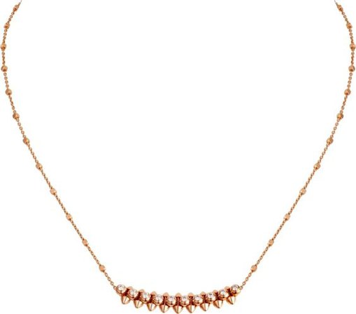 CRN7424312 - Clash de Cartier necklace Diamonds - Rose gold, diamonds - Cartier