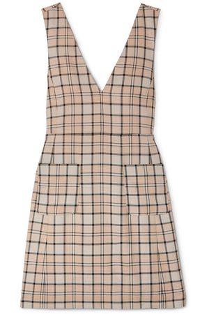 See By Chloé | Checked woven mini dress | NET-A-PORTER.COM