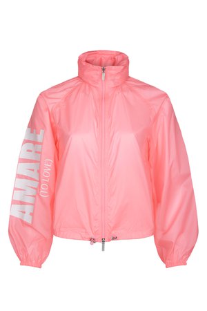 Куртка с воротом-стойкой Armani Exchange Куртка Розовый на BABOCHKA.RU