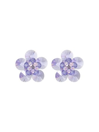 [Swingset스윙셋]Daisy Beads Earrings (Lavender)