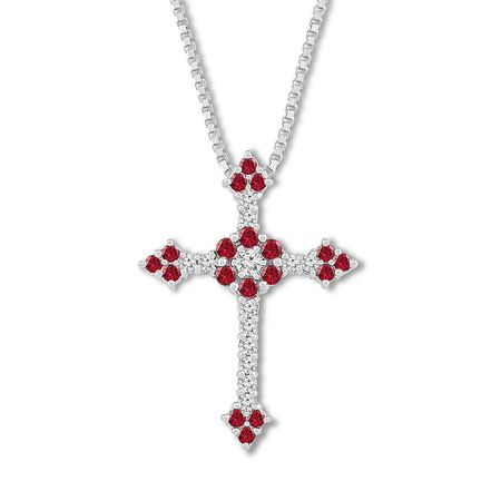 red/silver necklace