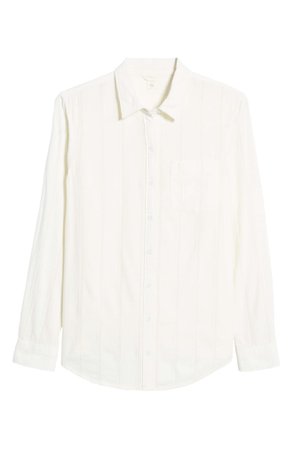 Caslon® Stripe Button-Up Shirt | Nordstrom