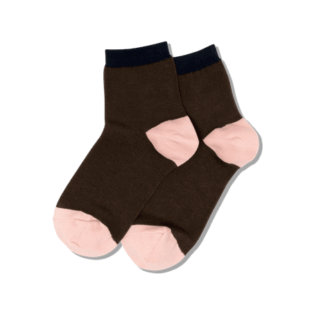 Women's Contrast Cuff Anklet Socks – HOTSOX