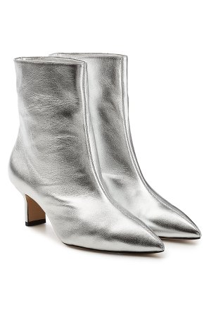 Mangold Metallic Leather Ankle Boots Gr. IT 36
