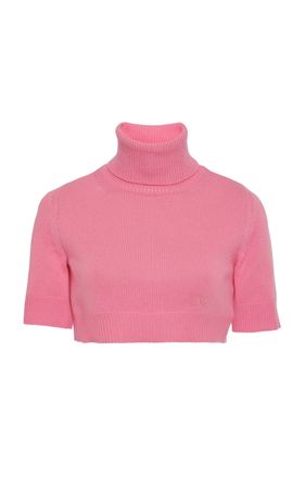 Cropped Cashmere Turtleneck Sweater By Valentino | Moda Operandi