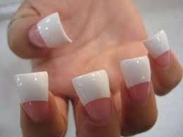duck feet french tip nails - Google Search