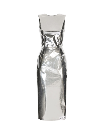 $2995.00 Dolce&Gabbana Metallic-Effect MIDI Dress
