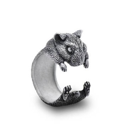 Wholesale Hamster ring Hamster jewelry Guinea Pig ring Rat ring Ajustable ring Animal jewelry Rodent Gnawer ring hamster mice-in Rings from Jewelry & Accessories on AliExpress - 11.11_Double 11_Singles' Day