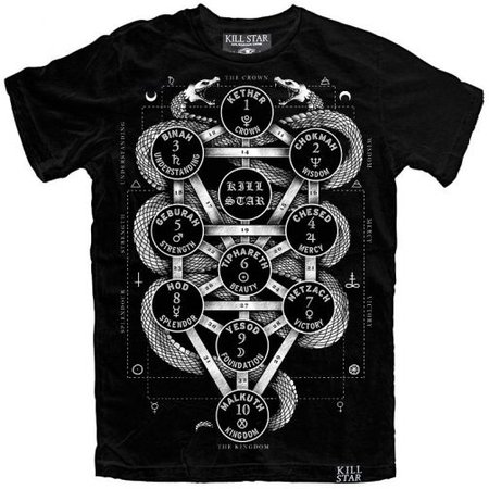 Gothic shop: Kabbalah men's t-shirt by Killstar
