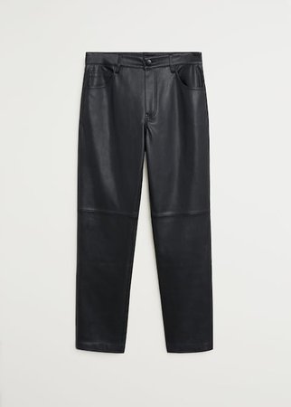Seam-detail straight-fit trousers - Women | Mango United Kingdom