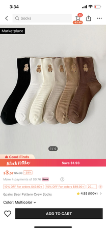 bear socks