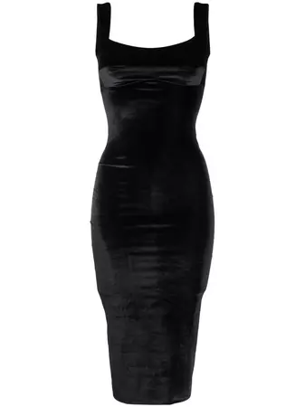 Atu Body Couture scoop-back Sleeveless Velvet Effect Dress - Farfetch