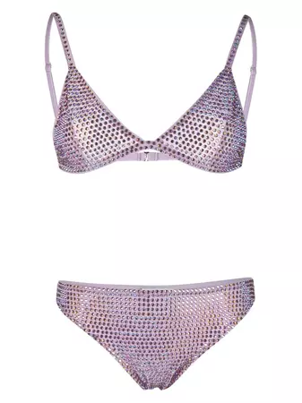 The New Arrivals Ilkyaz Ozel crystal-embellished Bikini Set - Farfetch