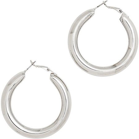 silver earrings polyvore - Pesquisa Google