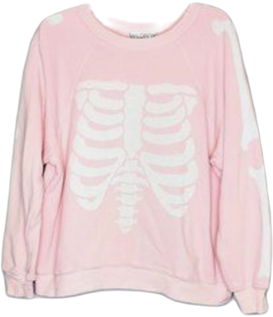 Pastel goth skeleton sweater