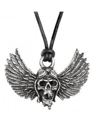 Airbourne Wings Pewter Band Necklace| Alchemy Rocks Pewter Jewelry