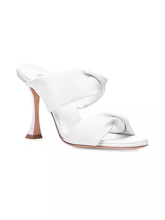Shop Aquazzura Twist Leather Sandals | Saks Fifth Avenue