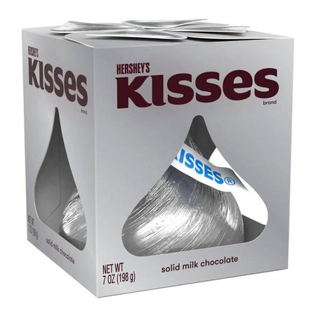 Hershey's Holiday Kisses Giant Milk Chocolate Candies - 7oz : Target