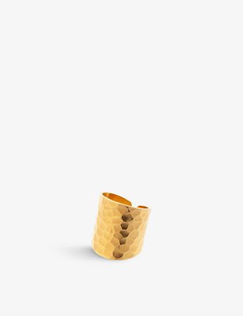 LA MAISON COUTURE - Amadeus Nudo 14ct recycled yellow-gold vermeil ring | Selfridges.com