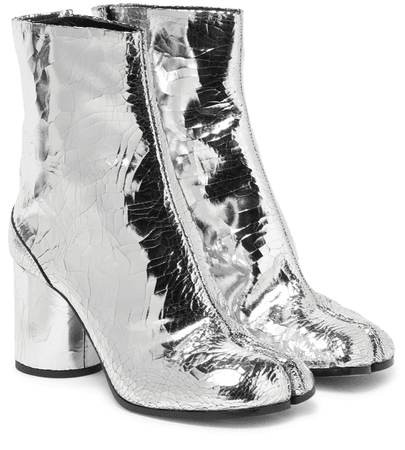 Maison margiela silver Tabi boots