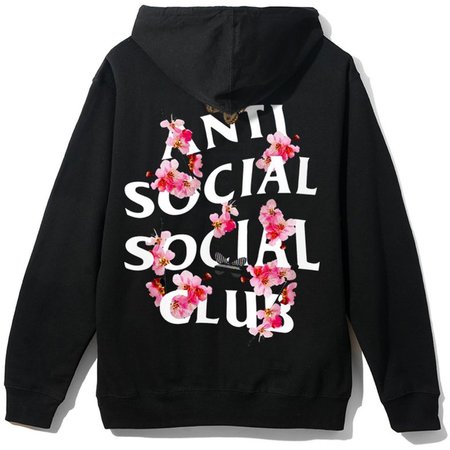anti social club Kkoch black