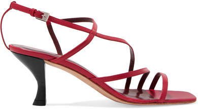 Gita Leather Sandals - Red
