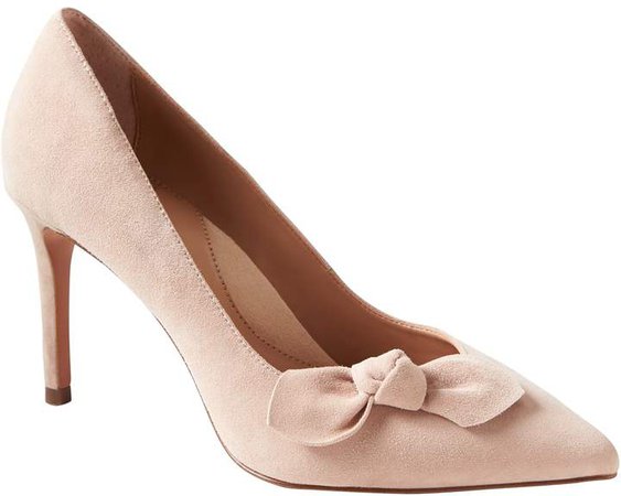 Madison 12-Hour Suede Bow Pump