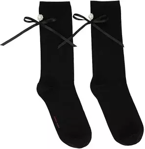 SIMONE ROCHA Black Bow Socks