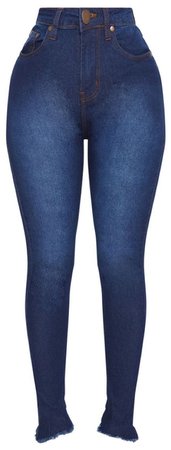 dark denim high waist jeans PLT