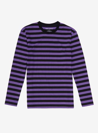 striped purple longsleeve shirt