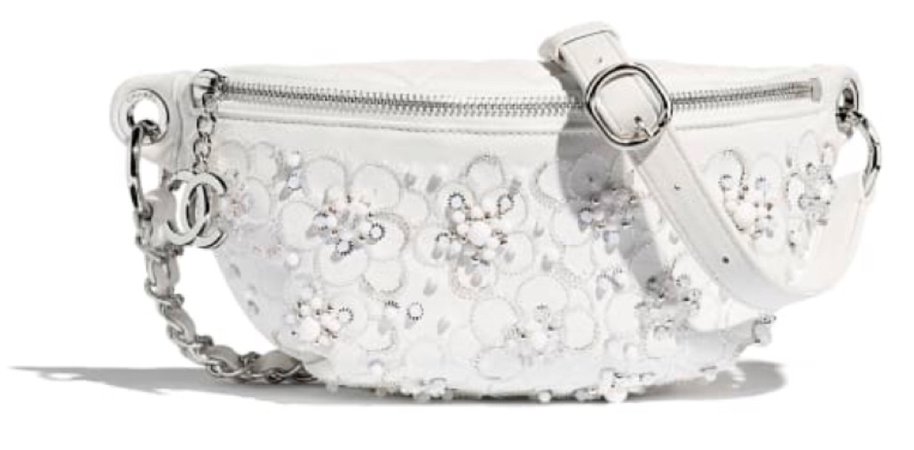 Chanel White Waist Bag