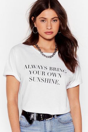 NASTY GAL Bring Your Own Tee