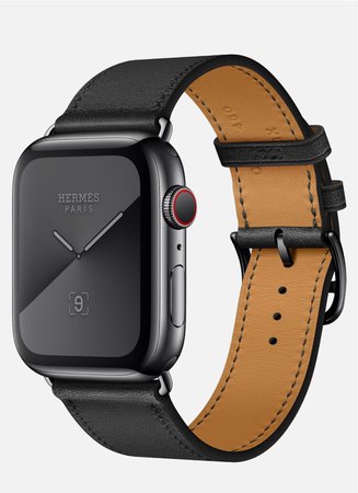 Apple Watch Hermès Space Black Stainless Steel Case with Single Tour