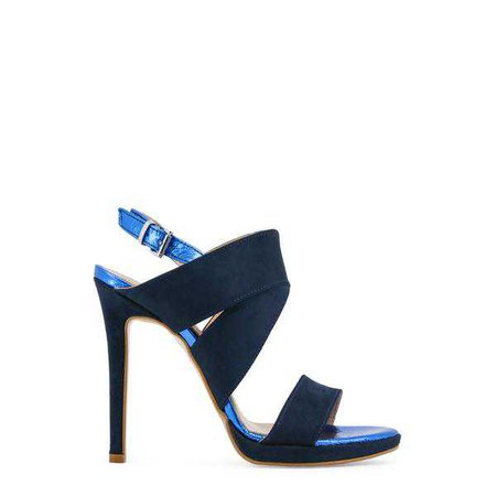 Sandals | Shop Women's Paris Hilton Blue Ankle Strap Leather Sandals at Fashiontage | 8604_BLU-BLUETTE-Blue-36