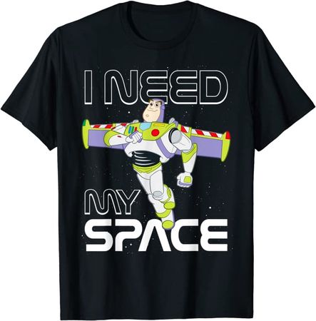Amazon.com: Disney Pixar Toy Story Buzz Lightyear I Need My Space T-Shirt : Clothing, Shoes & Jewelry